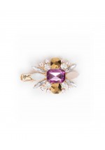 Powder Amethyst Jewelled Hair Clip